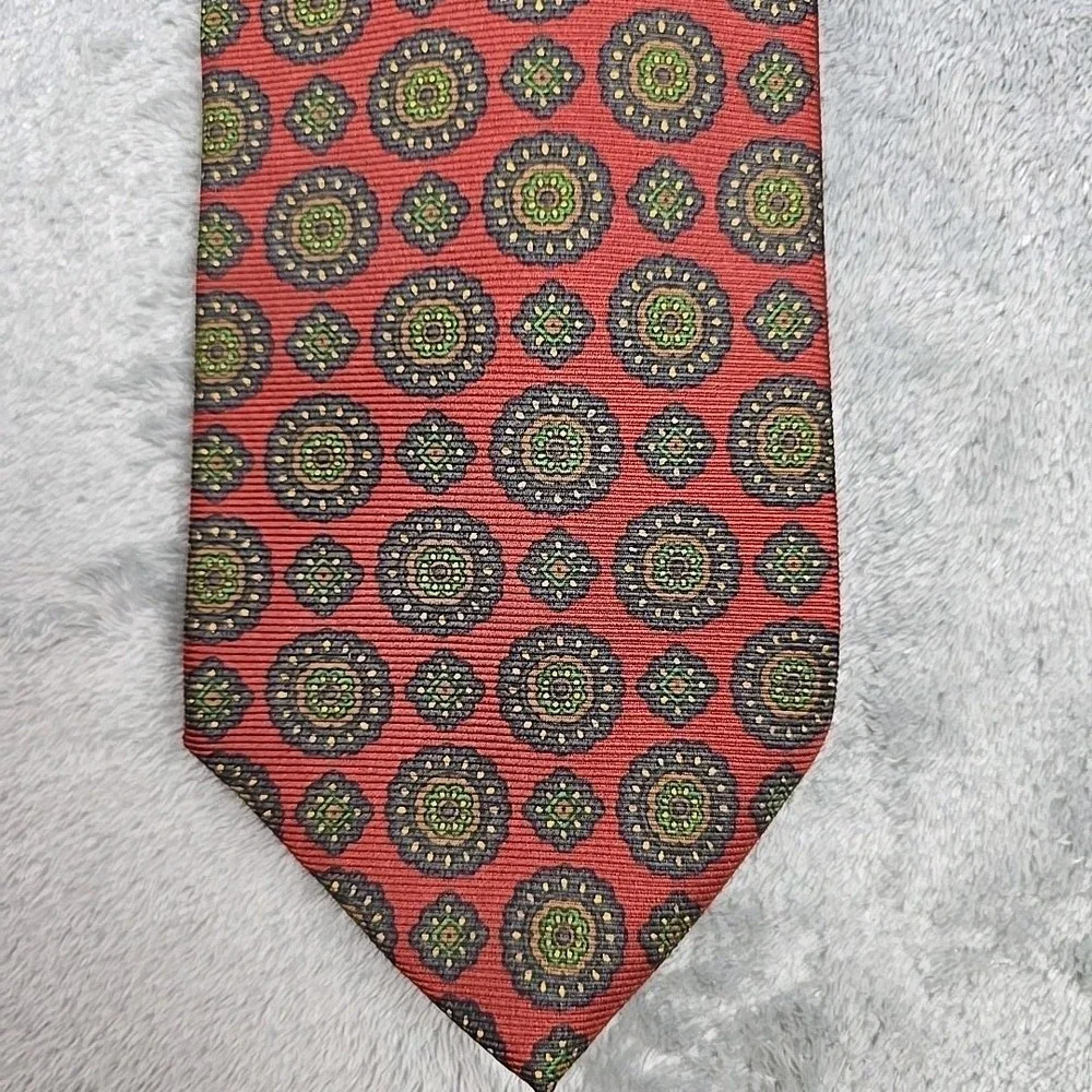 Lot Of‎ 4 Brooks Brothers Silk Tie Multicolor Geometric 3.75
